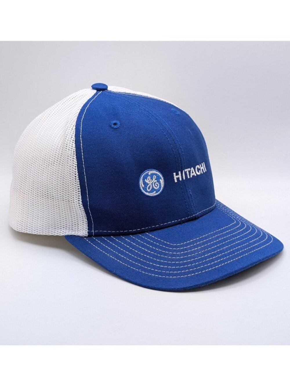 Hitachi Hat Cap Snapback Blue White Unisex GE General Electric Electrician Wear